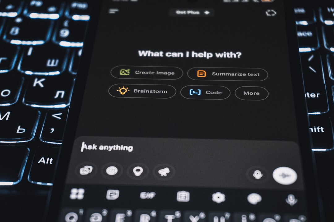 A smartphone showing an AI assistant interface mid-conversation