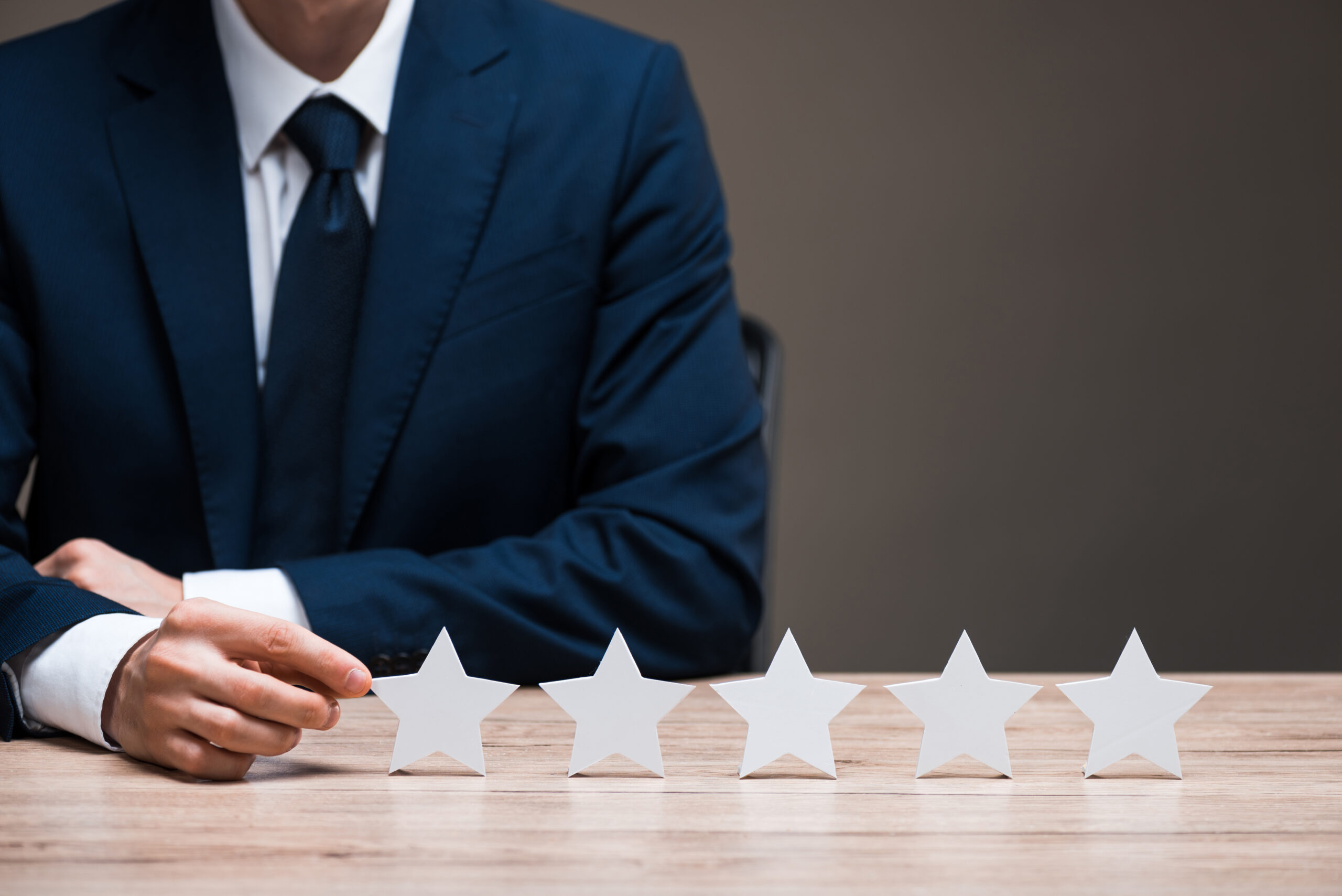 Business meeting discussing marketing agency accountability